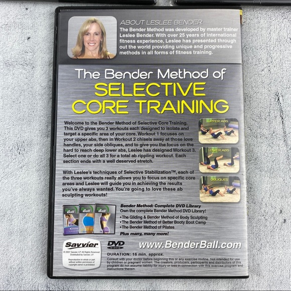 Bender Ball Workout 3 DVD's Strong Back and Core Exercises The Bender Method - Picture 6 of 8